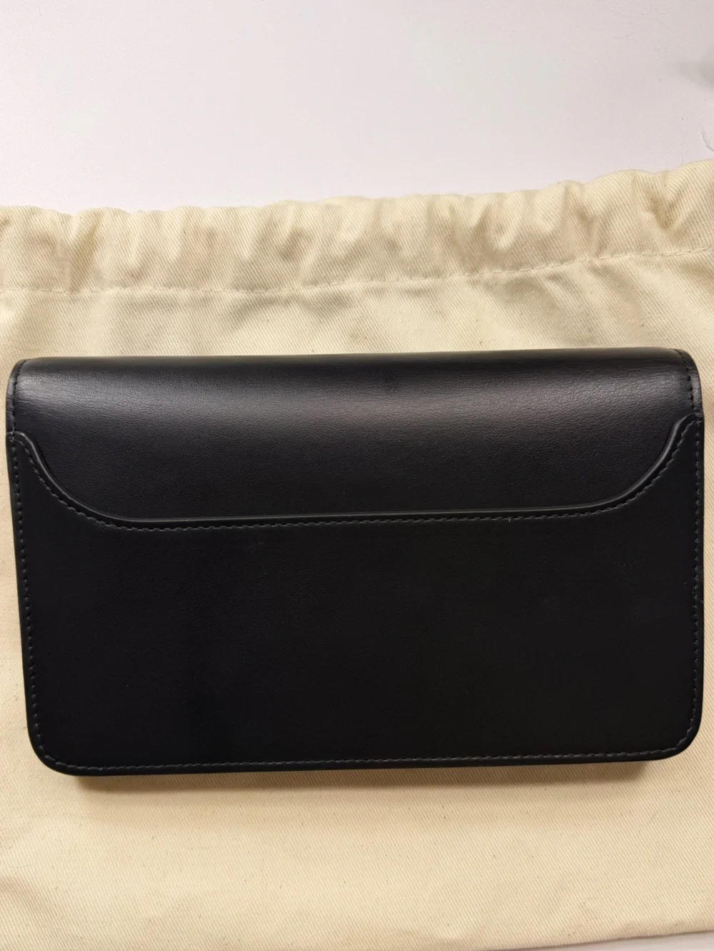 Lanvin Black Leather Clutch